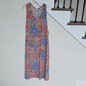 Floral Sleeveless Maxi Dress